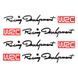 Наклейка на ручки Комплект наклейок Racing Development WRC - Чорні з червоним (4 штуки) 200174 фото 2