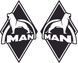 Комплект наклеек на двери MAN 50 х 30 см 20125 фото 1