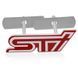 3D емблема STi Subaru Tecnica International на решітку - червоний 300961 фото 1
