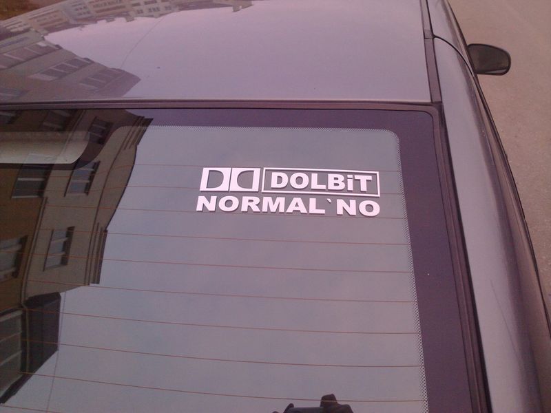 Наклейка DOLBIT NORMAL'NO 20050 фото