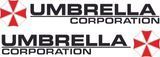 Наклейка UMBRELLA corporation Чорна 2 штуки 36 х 6 см 20083 фото