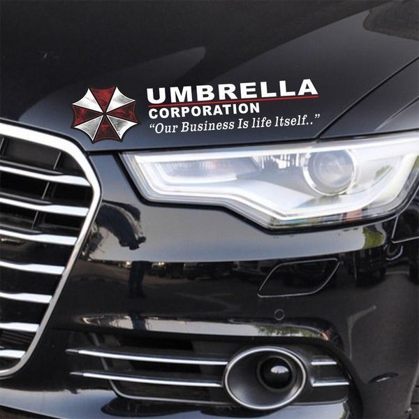 Наклейка UMBRELLA corporation Біла 2 штуки 36 х 6 см 20084 фото