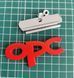 3D емблема OPC LINE на решітку радіатора червона 301055 фото 1