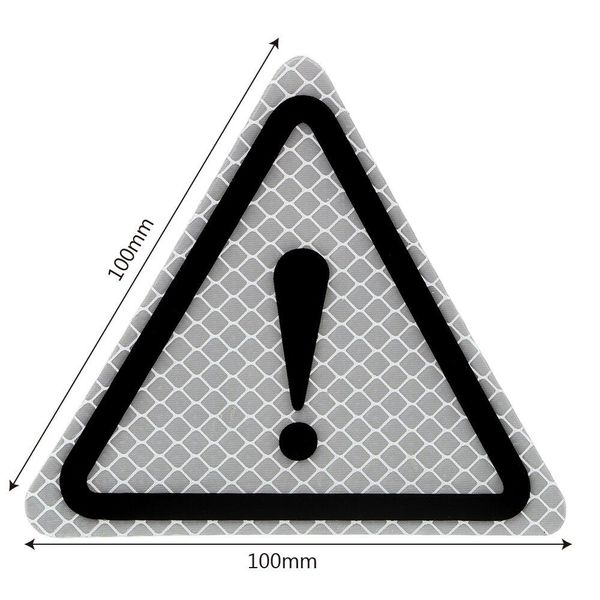 Светоотражающая наклейка треугольник - Внимание Опасность 20094 фото