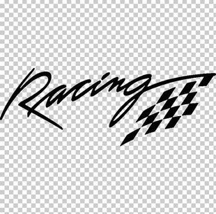Вінілова наклейка Racing 30 x 10 см. 20204 фото