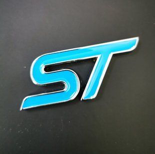3D емблема "ST" червона 300865 фото