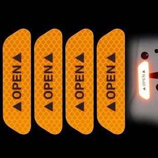 Світловідбиваюча наклейка - OPEN - помаранчеві 200493 фото