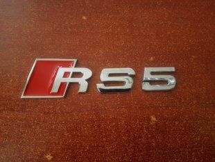 3D емблема RS5 - Колір червоний 300161 фото