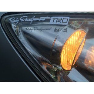 Комплект наклеек Racing Development TRD - Белые с красным (4 штуки) 200175 фото