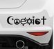 Виниловая наклейка COEXIST 29х7 см 20171 фото 1
