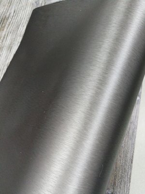 Плівка шліфований тесаний алюміній темно сірий: ширина 152 см 100672 фото
