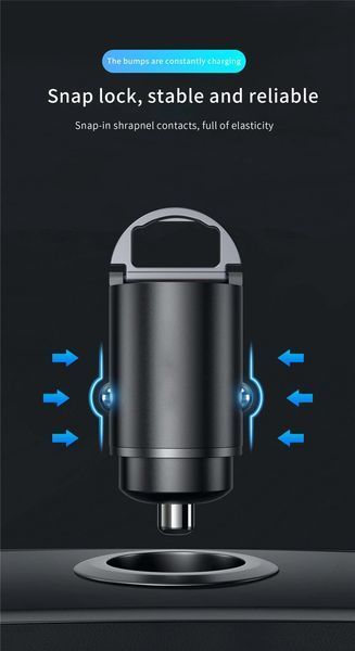 Автомобільний зарядний пристрій USB - 2 порти USB - Type-C 30w 500601 фото