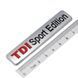 3D емблема - TDI Sport Edition - матова 30100 фото 3