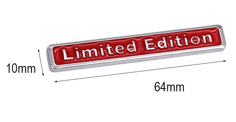 3D емблема Limited Edition червона 300931 фото