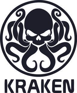 Наклейка виниловая на автомобиль KRAKEN 2 Кракен черный 2007551 фото