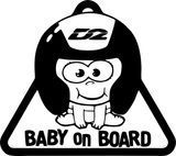 Виниловая наклейка Racing Baby-on-board 15 х 17 см 20175 фото