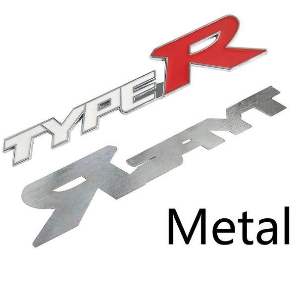 3D эмблема TypeR - белая 30054 фото