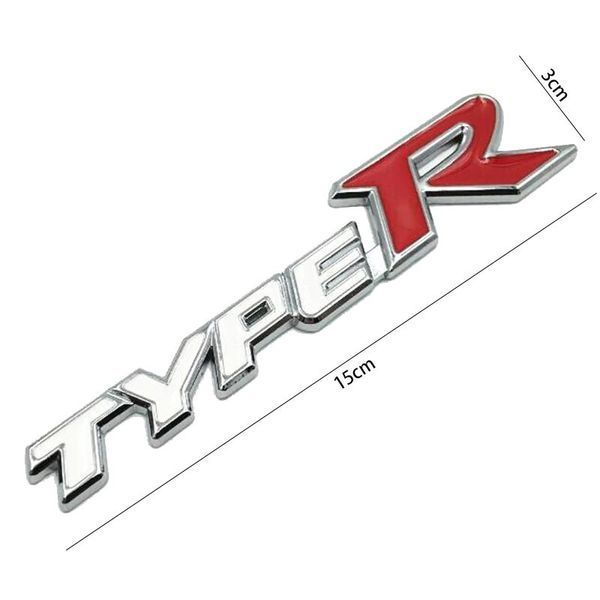 3D эмблема TypeR - белая 30054 фото