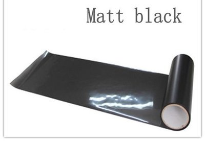 Пленка для тонировки фар Черная матовая - ширина 40 см 10031 фото