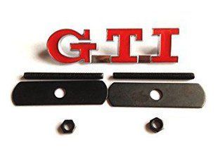3D эмблема GTI на решетку радиатора - красный 30039 фото