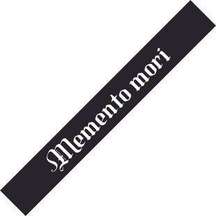 Сонцезахисна наклейка на лобове скло Memento mori 200112 фото
