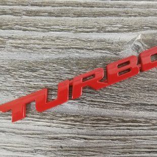 3D-емблема Turbo &mdash; метал червона 300335 фото