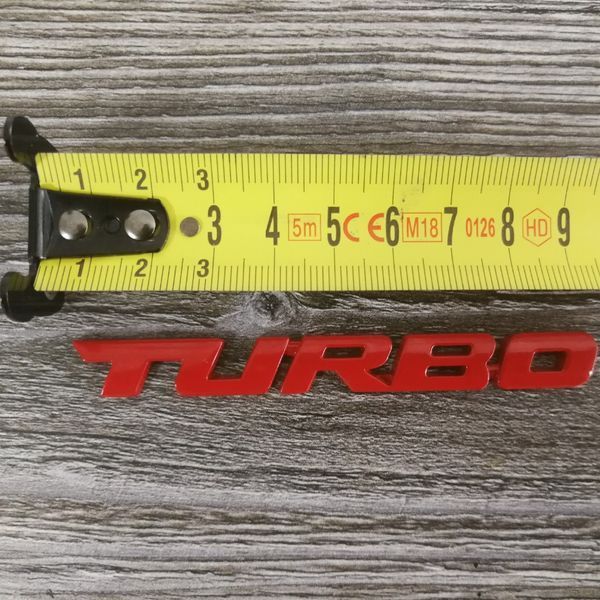 3D-емблема Turbo &mdash; метал червона 300335 фото